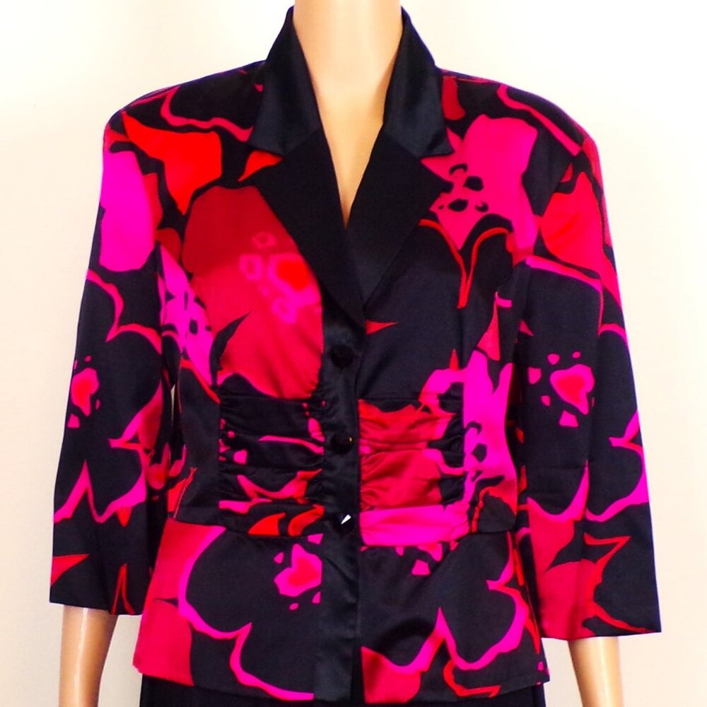 Silk! Js Collections Size 12 Multicolor 3/4-Sleev… - image 1